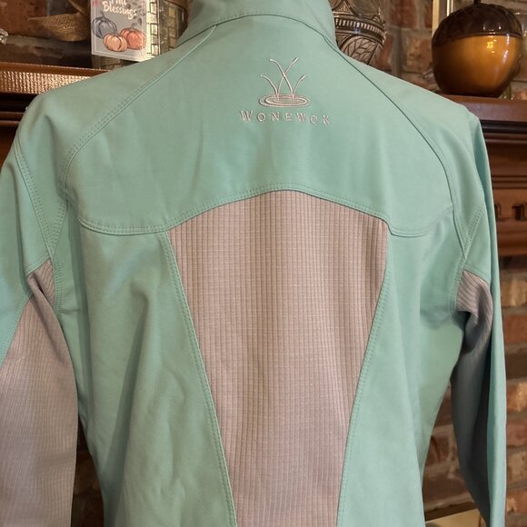 North End Sport Jacket Ladies Malibu Blue Size Large NWT Random Logo On Back - Picture 4 of 4